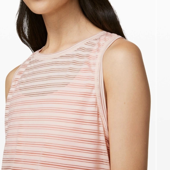 Lululemon Meet Halfway Tank *Striped Butter Pink - Picture 3 of 8